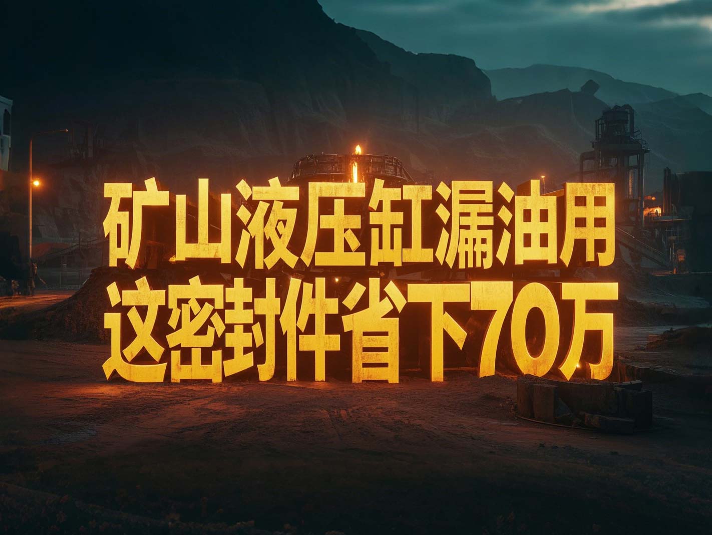 液壓缸老是漏油？礦山上用這密封件，一年省下70萬(wàn)！?
