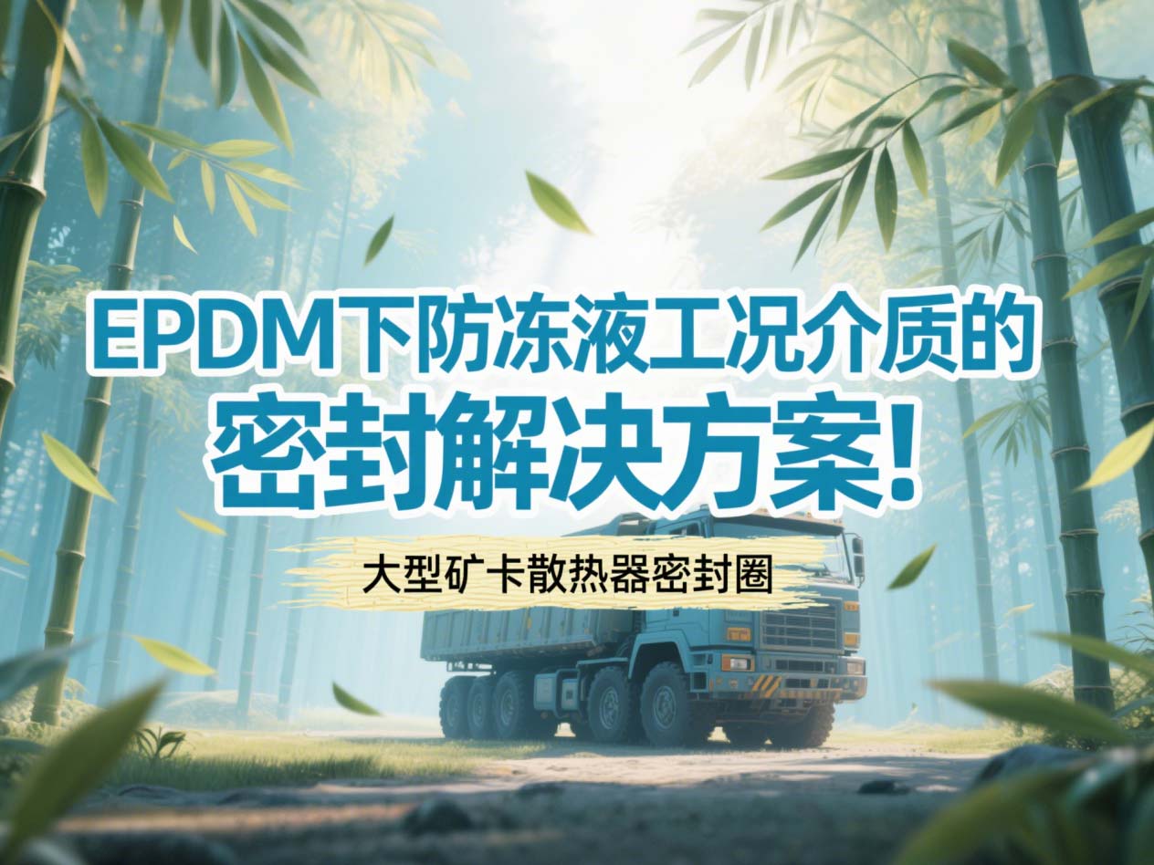 大型礦卡散熱器密封圈 ? EPDM下防凍液工況介質(zhì)的密封解決方案！