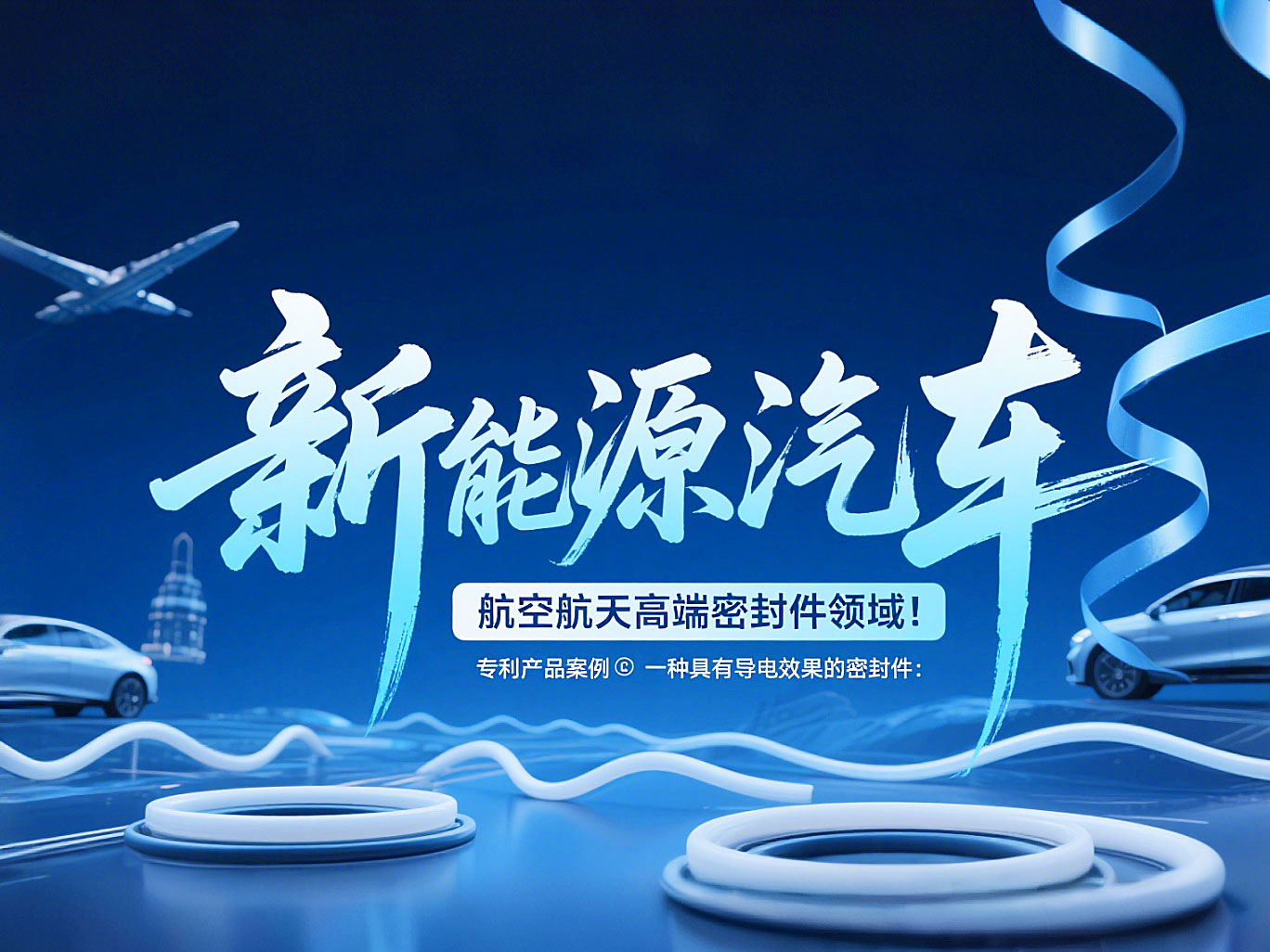 專利產(chǎn)品案例 ? 一種具有導(dǎo)電效果的密封件：新能源汽車+航空航天高端領(lǐng)域！