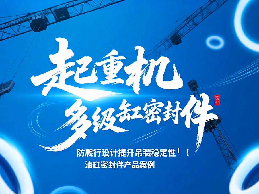 起重機(jī)多級油缸密封件！防爬行設(shè)計(jì)提升吊裝穩(wěn)定性?！