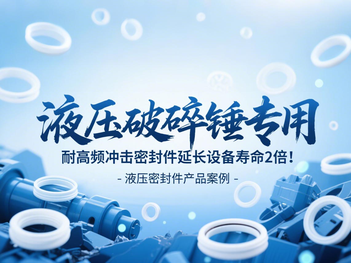 液壓破碎錘專用！耐高頻沖擊密封件延長設(shè)備壽命2倍！