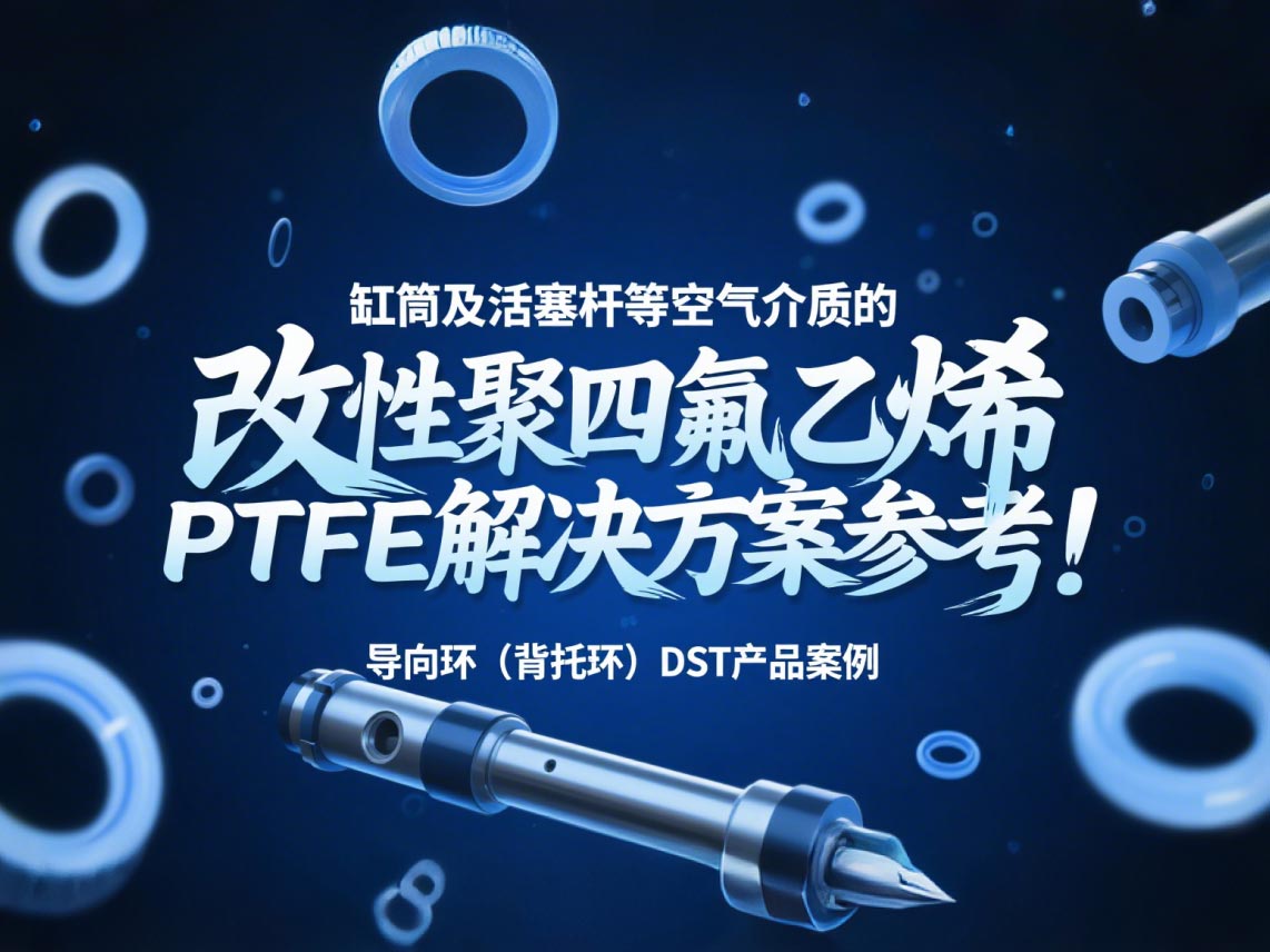 導向環(huán)（背托環(huán)）DST產(chǎn)品案例 ? 缸筒及活塞桿等空氣介質的改性聚四氟乙烯PTFE解決方案參考！