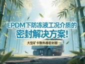 大型礦卡散熱器密封圈 ? EPDM下防凍液工況介質(zhì)的密封解決方案！
